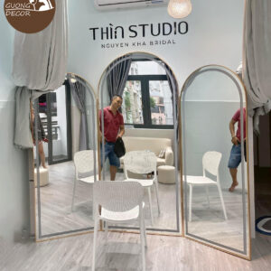 Gương Studio Áo Cưới - Bridal, Có Led và Logo, kích thước nhỏ
